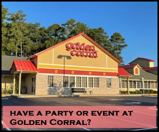 How much does it cost to have a party or event at Golden Corral?